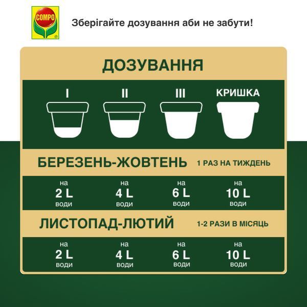 COMPO Рідке добриво COMPLETE, 0,5л 5730 фото