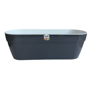 Горщик для квітів "ASTI Window BOX",  антрацит-білий, 12 л AST500ANT/WHT фото